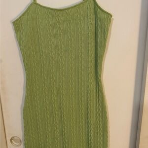 La Hearts Green Mini Dress